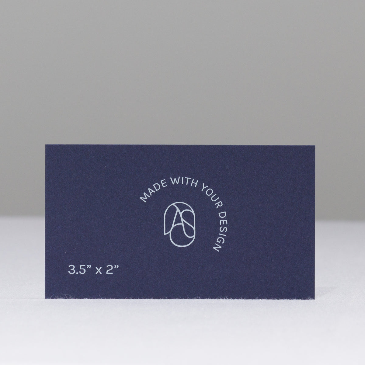 White Ink Business Cards